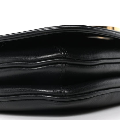 Gucci Roxy Calfskin Web Medium Blondie Shoulder Flap Bag Black 8 of 9