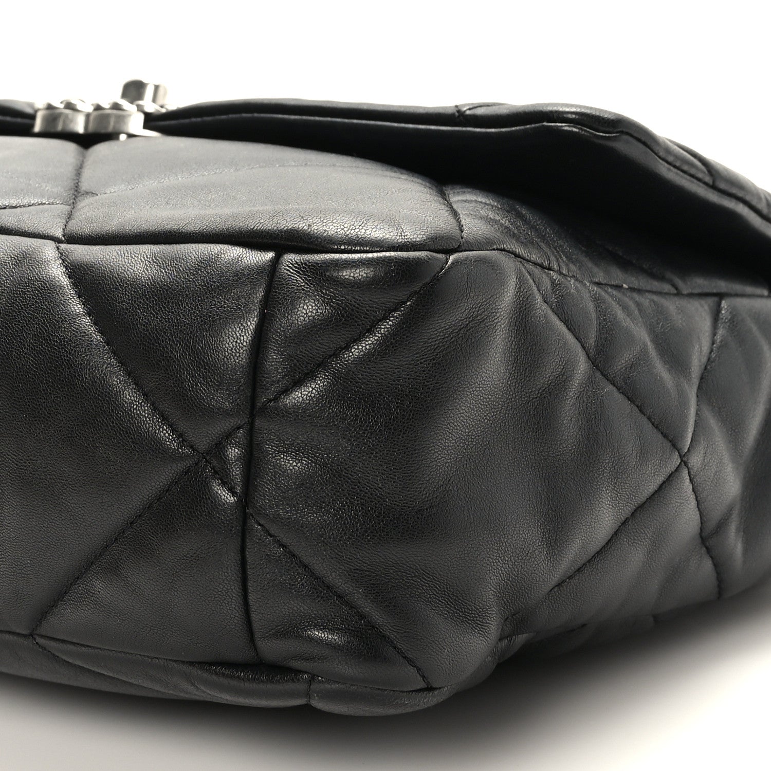 Chanel Lambskin Quilted Large Chanel 19 Flap Black 9 of 10