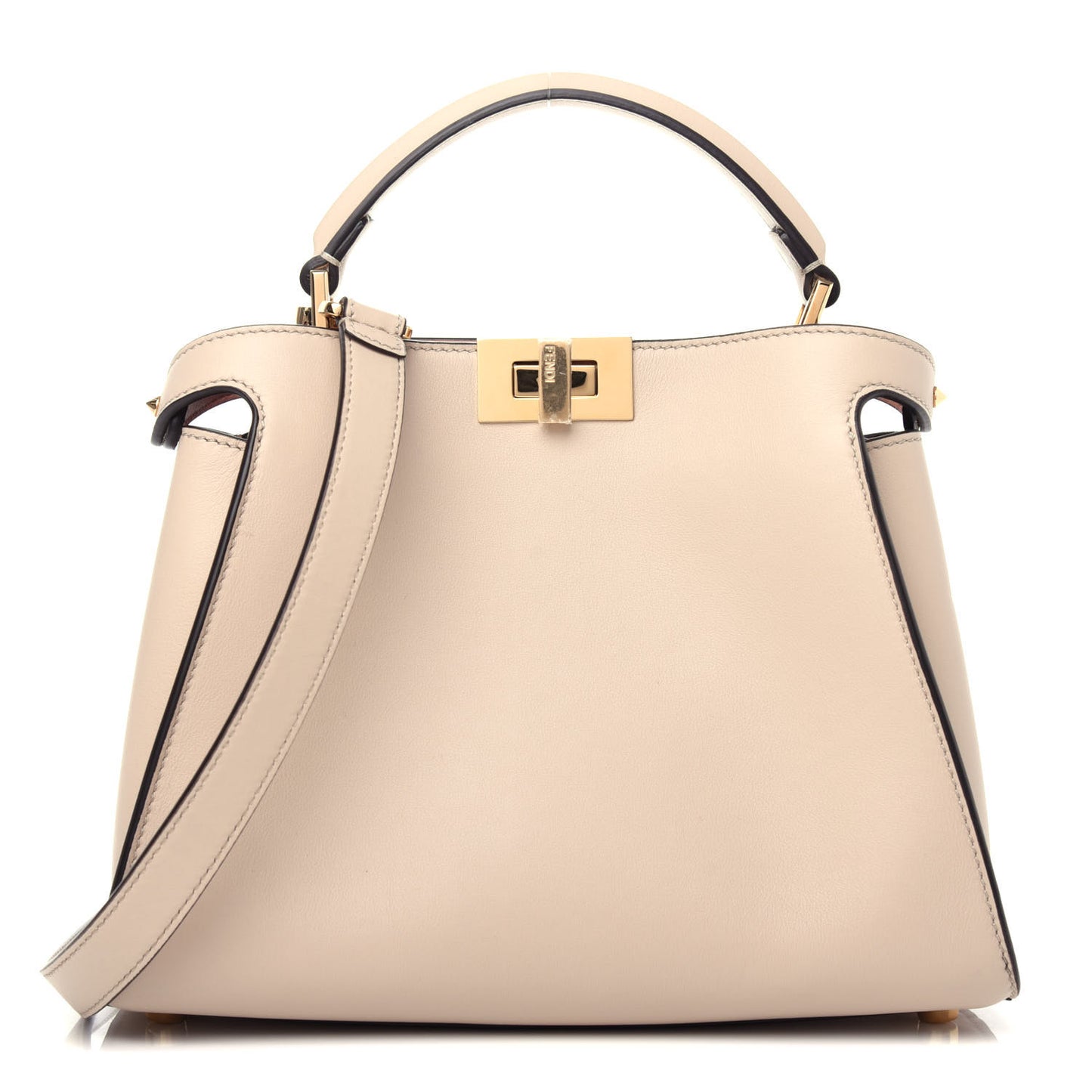 Vitello Tahiti Burro Medium Peekaboo Iconic Essentially Satchel Nuvola Rosa Bourbon