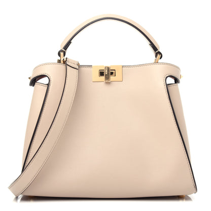 Fendi Vitello Tahiti Burro Medium Peekaboo Iconic Essentially Satchel Nuvola Rosa Bourbon 1 of 11