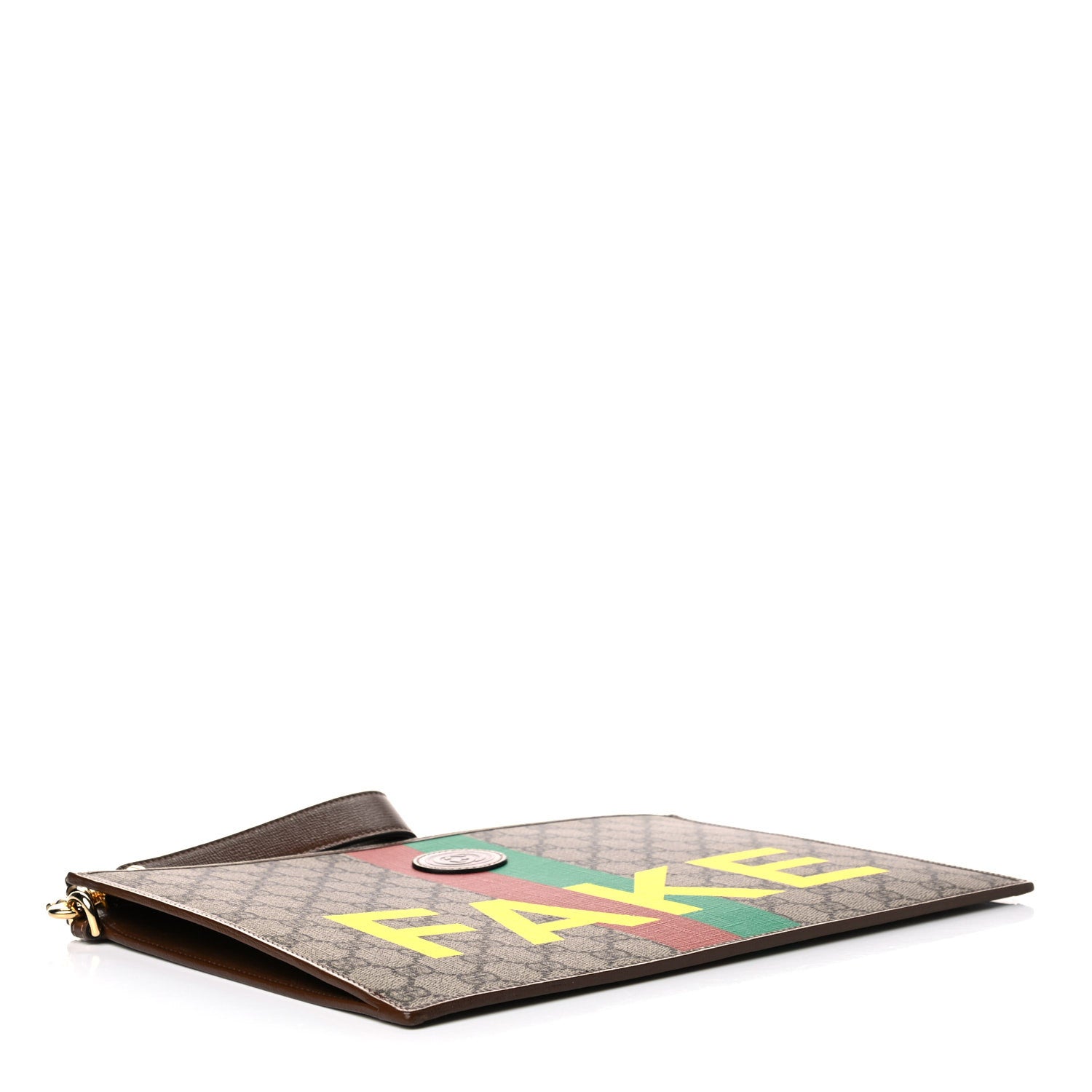 Gucci GG Supreme Monogram Fake/Not Interlocking G Documents Holder Beige Brown Sugar 4 of 9