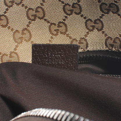 Gucci GG Monogram Web Medium Classic Backpack Brown 6 of 7