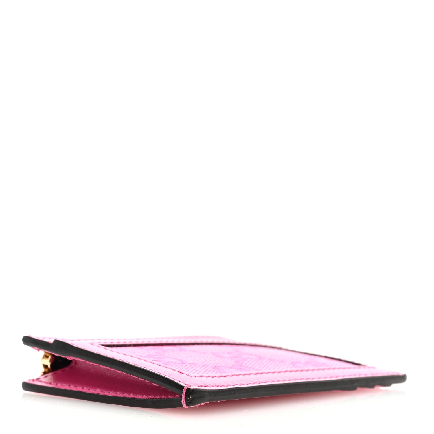 Gucci GG Monogram Scratch Lux Calfskin Luce Card Holder Wallet Blossom Rose Dark Blossom 4 of 6