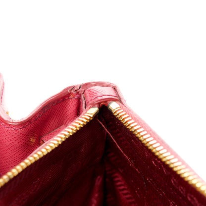 Prada Saffiano Small Galleria Double Zip Tote Poenia 15 of 16