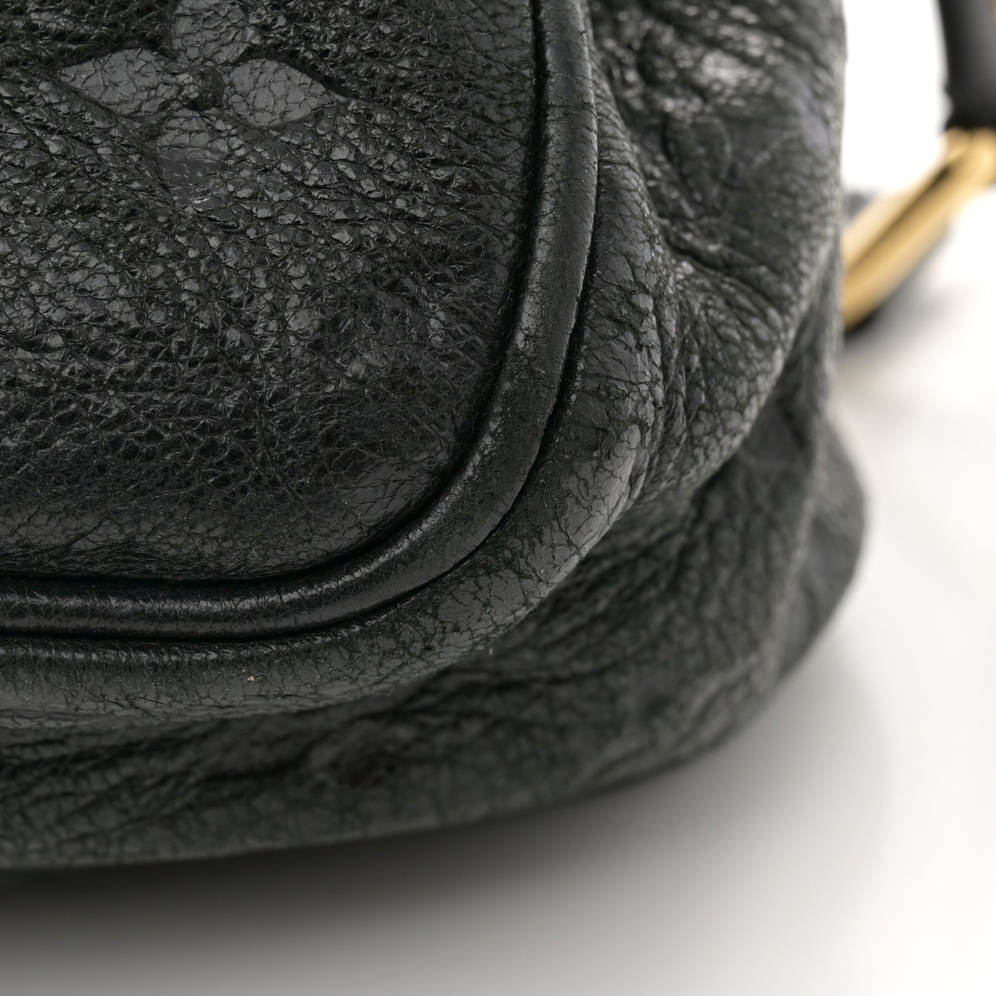 Deerskin Embossed Monogram My Deer Rebelle Black