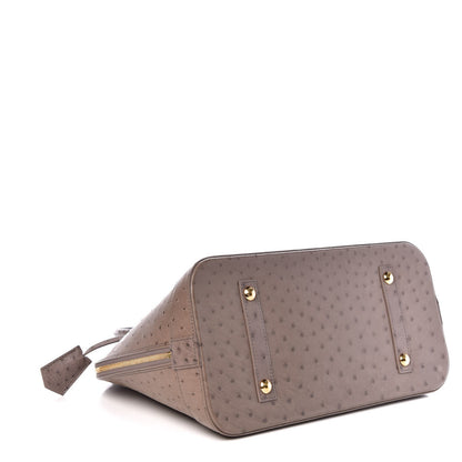 Louis Vuitton Ostrich Alma GM Gris 4 of 7