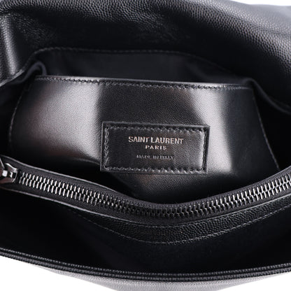 Saint Laurent Grain De Poudre Medium West Hollywood Monogram Fold-Over Black 6 of 10