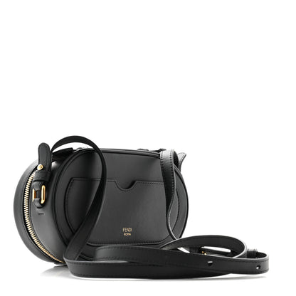 Fendi Vitello Grace Matte Mini O Lock Camera Case Black 3 of 11