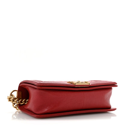 Chanel Caviar Quilted Medium Boy Flap Red 4 of 13