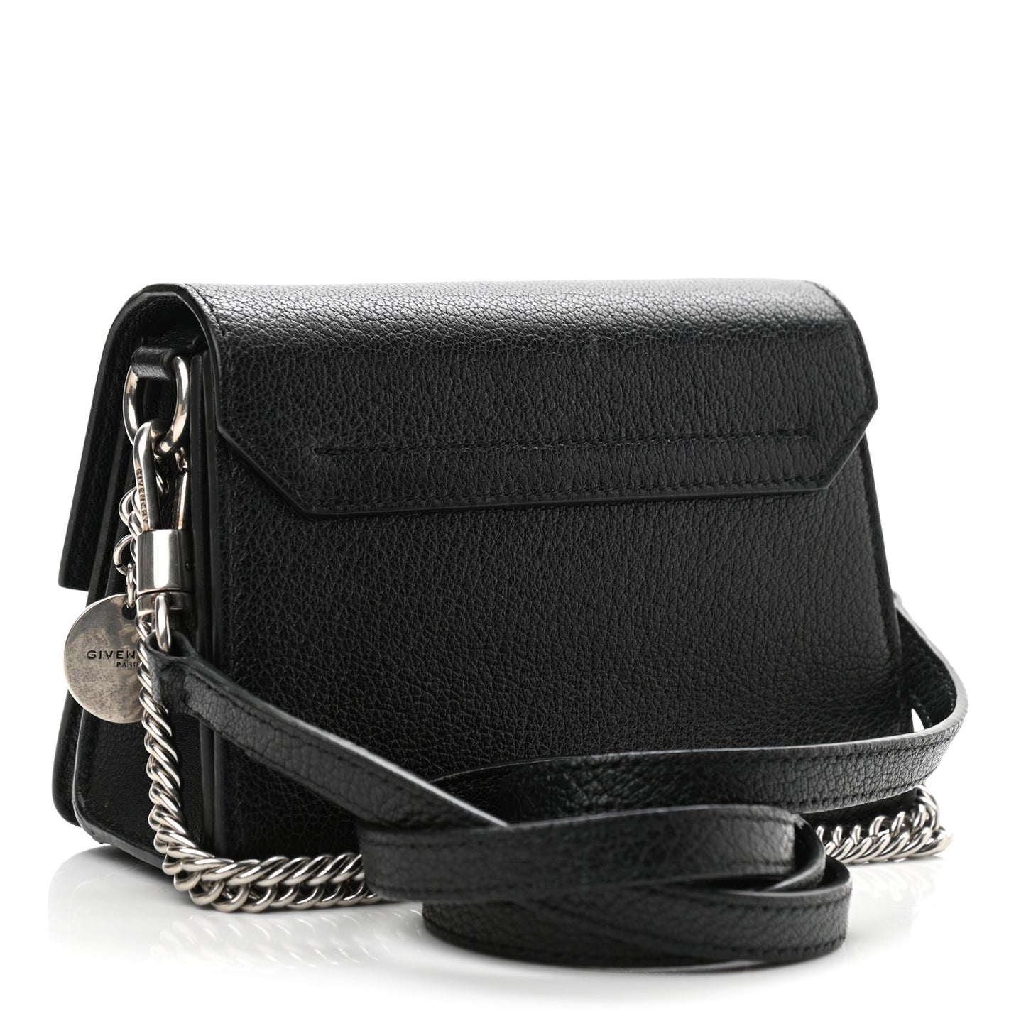 Goatskin Mini GV3 Shoulder Bag Black