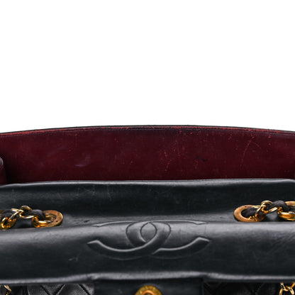 Chanel Lambskin Quilted XL Jumbo Single Flap Black 14 of 17
