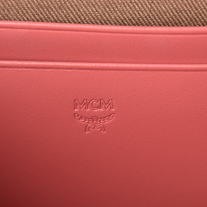 MCM Calfskin Milla Tech Pouch Pink 13 of 13