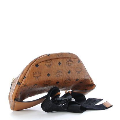MCM Visetos Stark Belt Bag Cognac 6 of 14