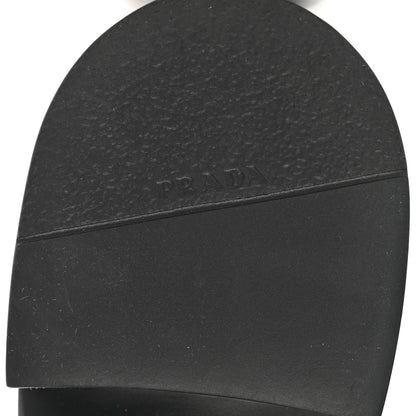 Prada Spazzolato Metal Triangle Logo 50mm Chelsea Boots 37 Black 7 of 9