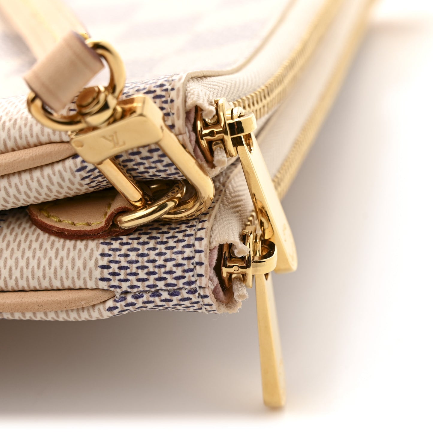 Damier Azur Double Zip Pochette