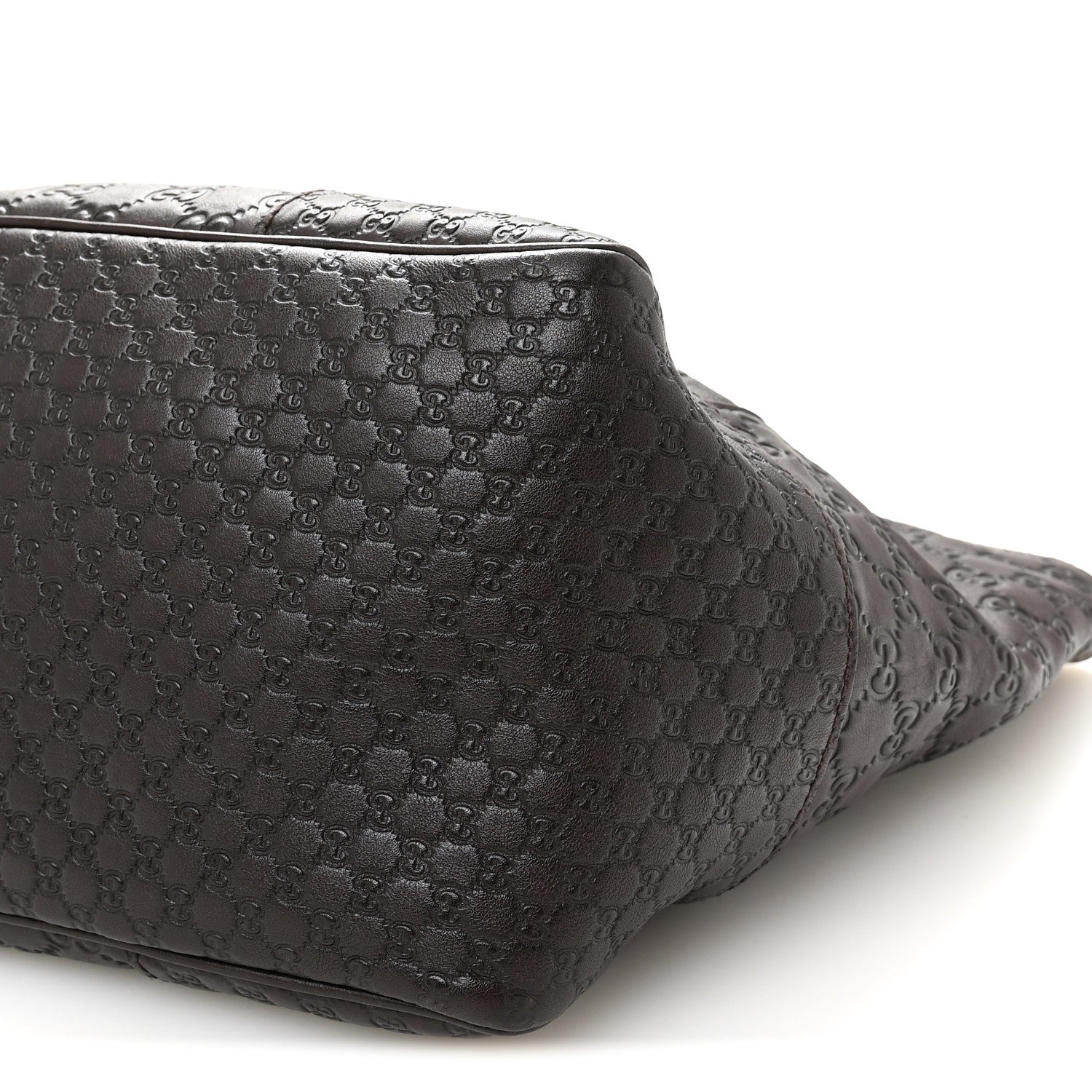Gucci Guccissima Medium Bree Zippered Tote Chocolate 10 of 10
