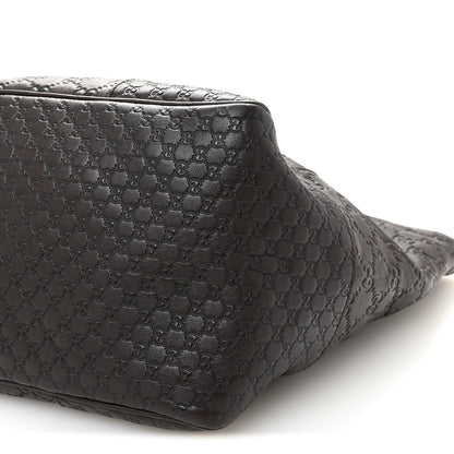 Gucci Guccissima Medium Bree Zippered Tote Chocolate 10 of 10