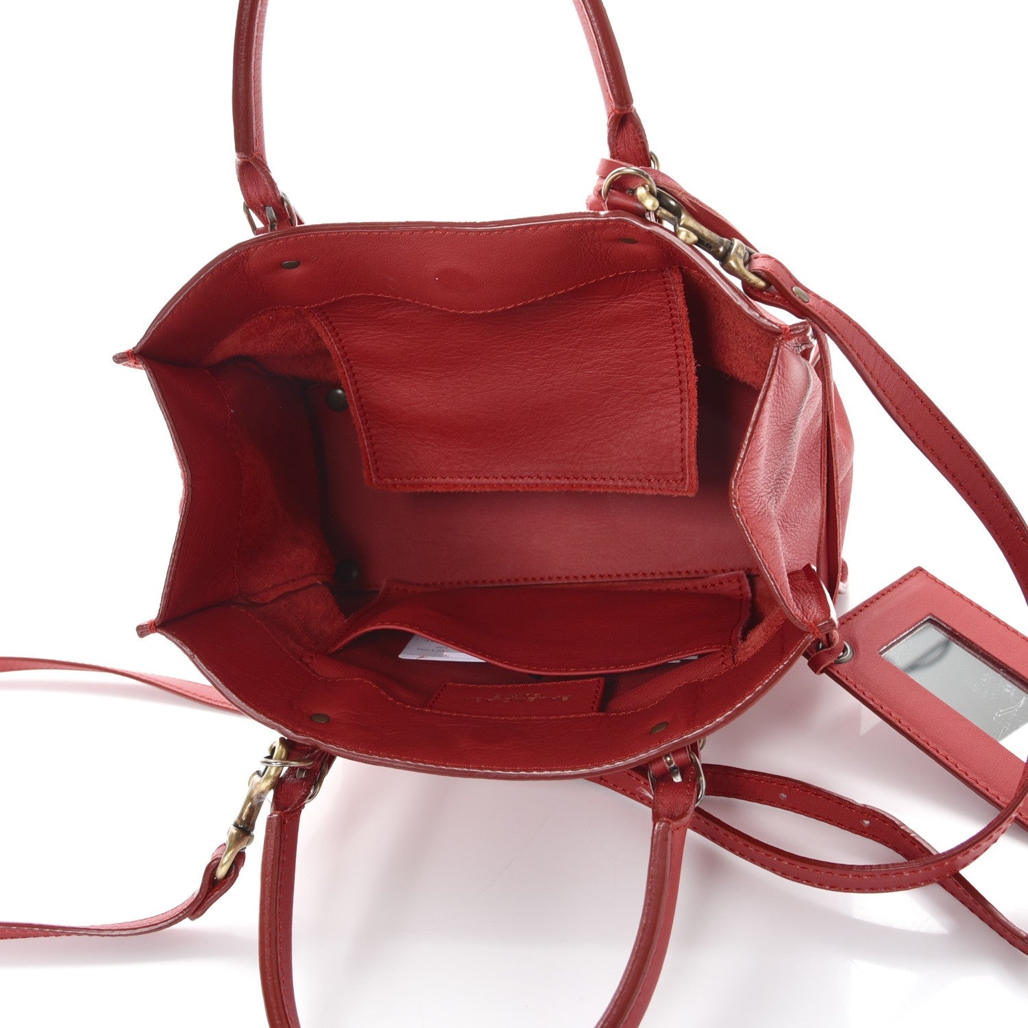 Balenciaga Veau Souple Papier Mini A4 Tote Rouge 5 of 9