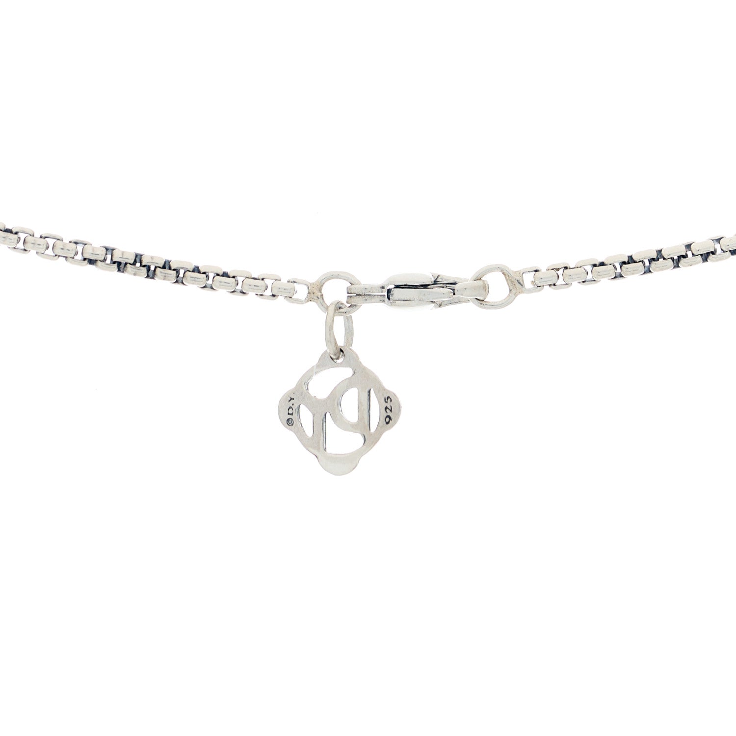 David Yurman Sterling Silver 1.7mm Box Chain Necklace 16" 3 of 4