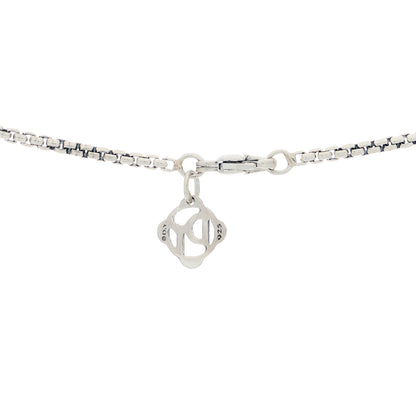 David Yurman Sterling Silver 1.7mm Box Chain Necklace 16" 3 of 4