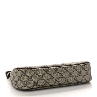 Gucci GG Supreme Monogram Textured Dollar Calfskin Small Ophidia Hobo Beige Ebony New Acero 4 of 10