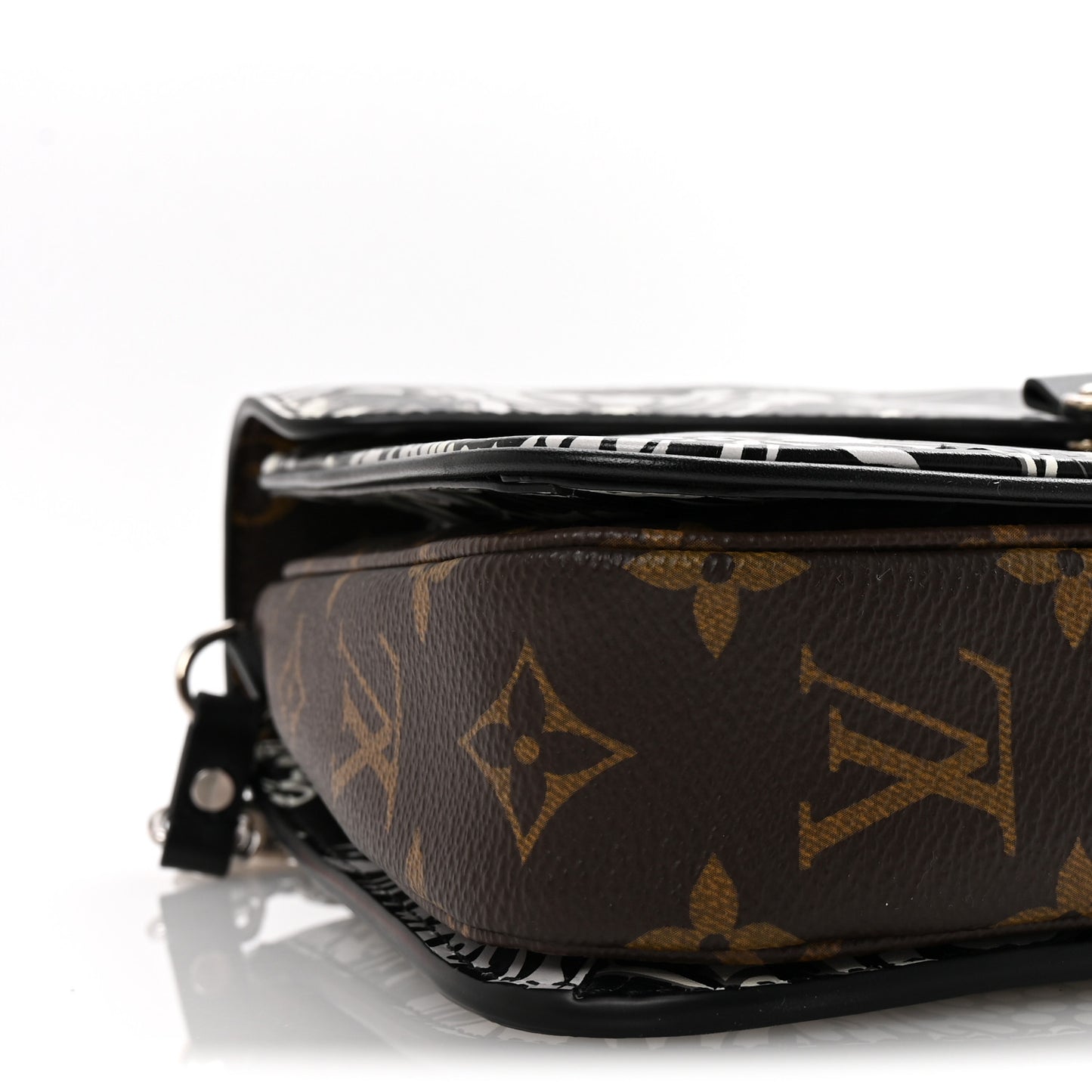 Epi Monogram Floral Pochette Metis Black White