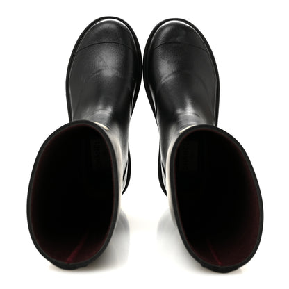 Chanel Caoutchouk CC High Boots 37 Black 2 of 9