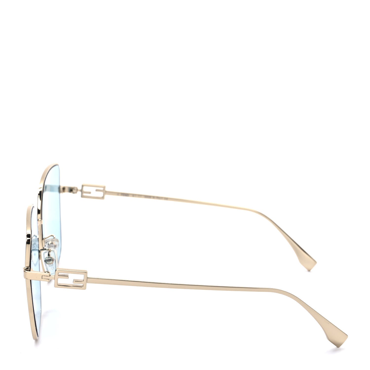 Fendi Metal Fendi Forever Sunglasses FE40013U Blue Gold 3 of 8