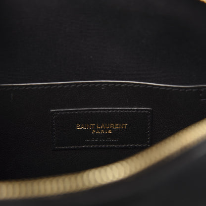 Saint Laurent Lambskin Matelasse Vicky Monogram Belt Bag Black 8 of 12