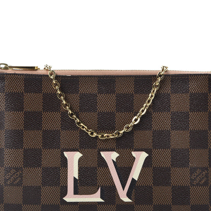 Louis Vuitton Damier Ebene Double Zip Pochette 11 of 12