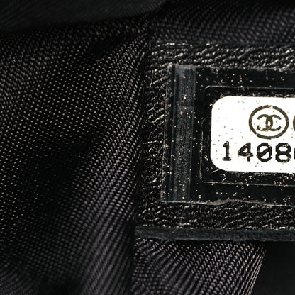 Chanel Coated Canvas Quilted Large Paris Biarritz Tote Black 8 of 11