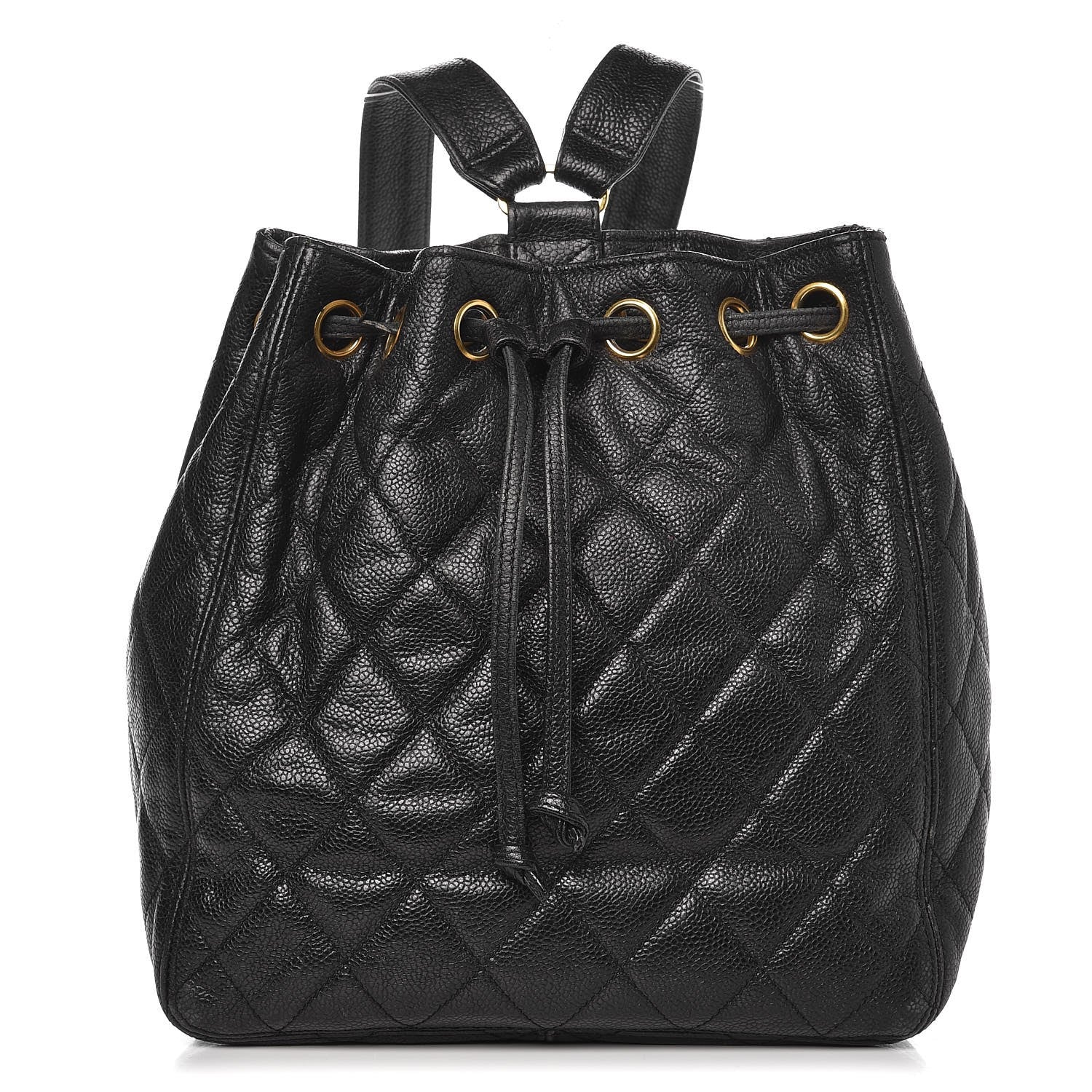 Chanel Caviar Quilted Drawstring Backpack Black 1 of 15