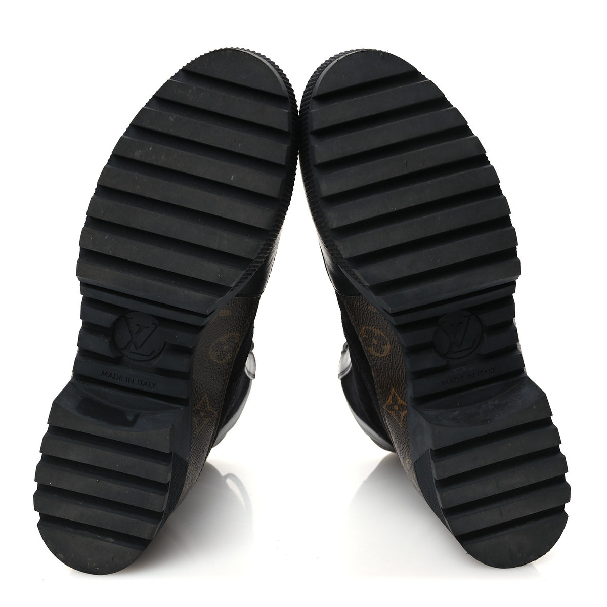 Louis Vuitton Suede Calfskin Monogram Laureate Platform Desert Boots 40 Black 6 of 10