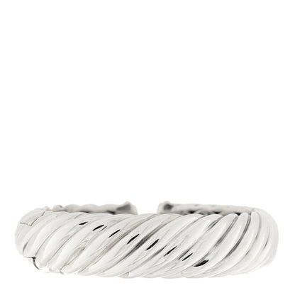 David Yurman Sterling Silver 18K Yellow Gold 15mm Waverly Bracelet 2 of 3