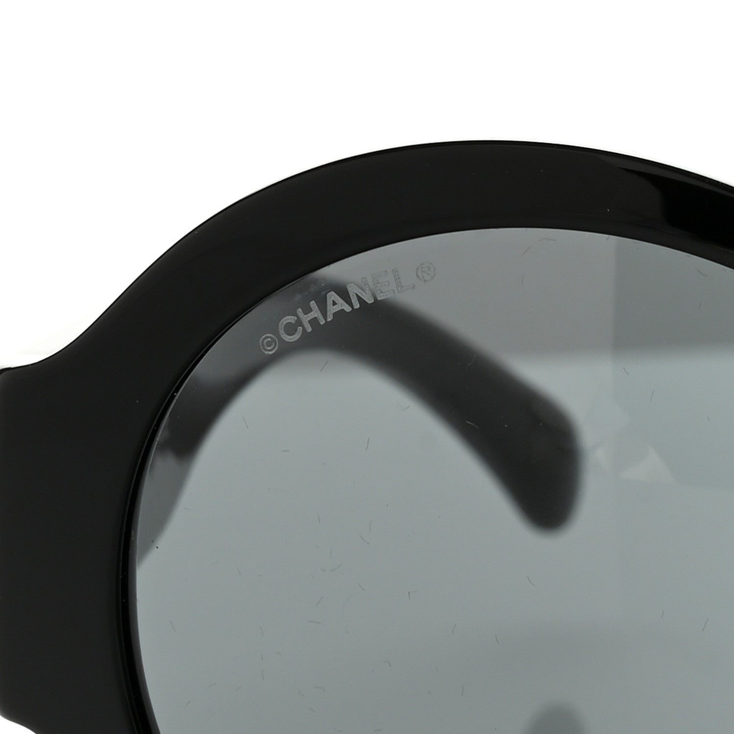 Chanel Acetate Round Sunglasses 5410-A Black 5 of 8