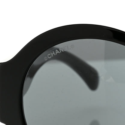Chanel Acetate Round Sunglasses 5410-A Black 5 of 8