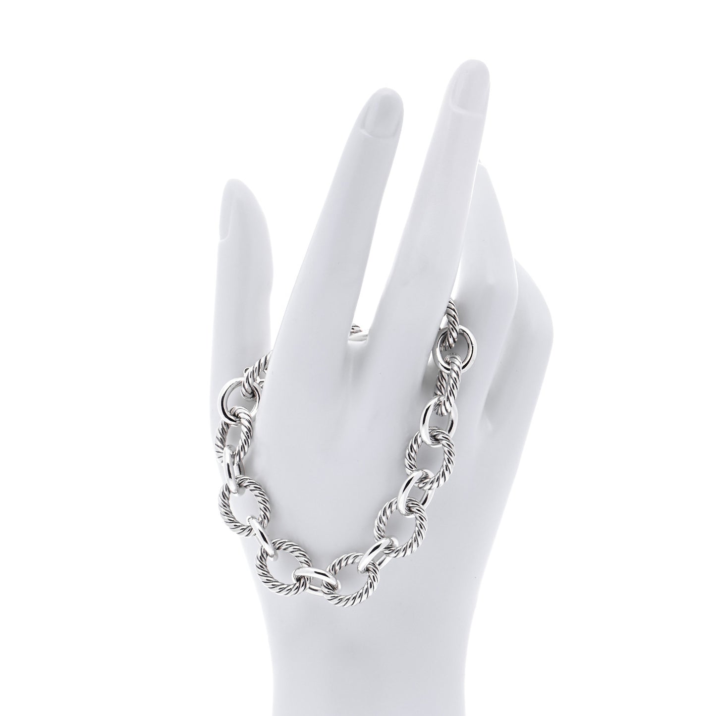 Sterling Silver 12mm Large Oval Link Bracelet