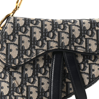 Christian Dior Oblique Mini Saddle Bag Blue 15 of 19