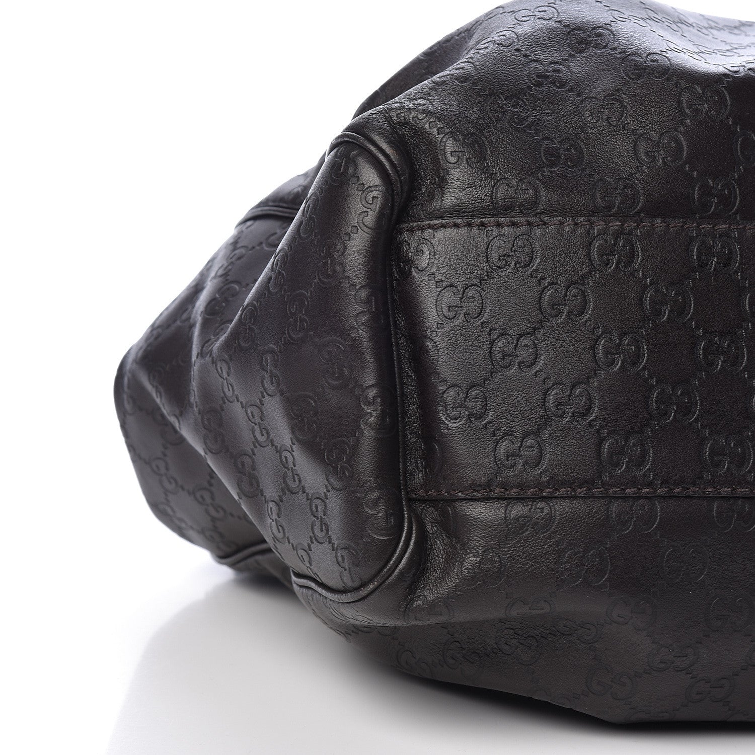 Gucci Guccissima Vitello Tender Large Sukey Tote Testa di Moro 9 of 12