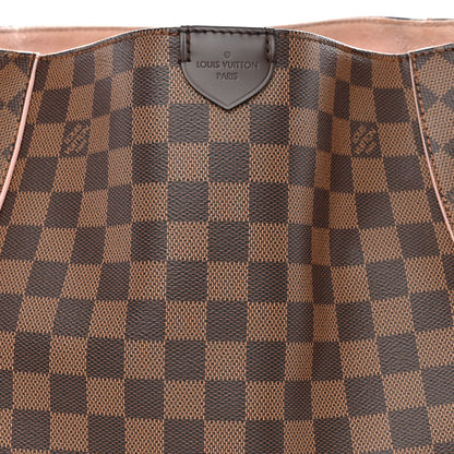 Louis Vuitton Damier Ebene Caissa Hobo Rose Ballerine 8 of 10