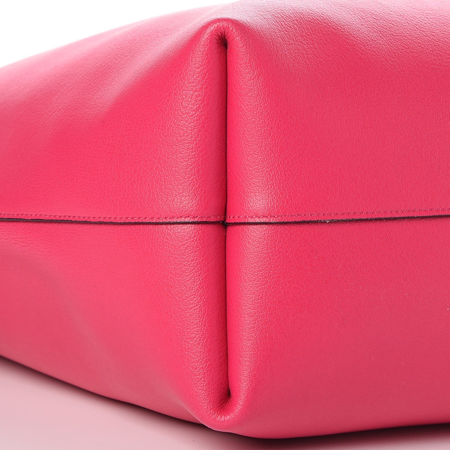 Calfskin Large Shopping Tote Fuchsia