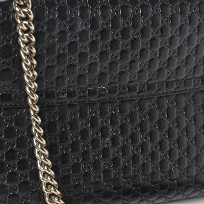 Gucci Microguccissima Medium Emily Chain Shoulder Bag Black 13 of 14