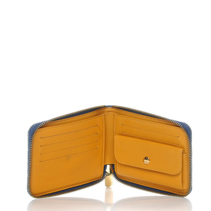 Louis Vuitton Denim Zip Compact Wallet Blue 5 of 7