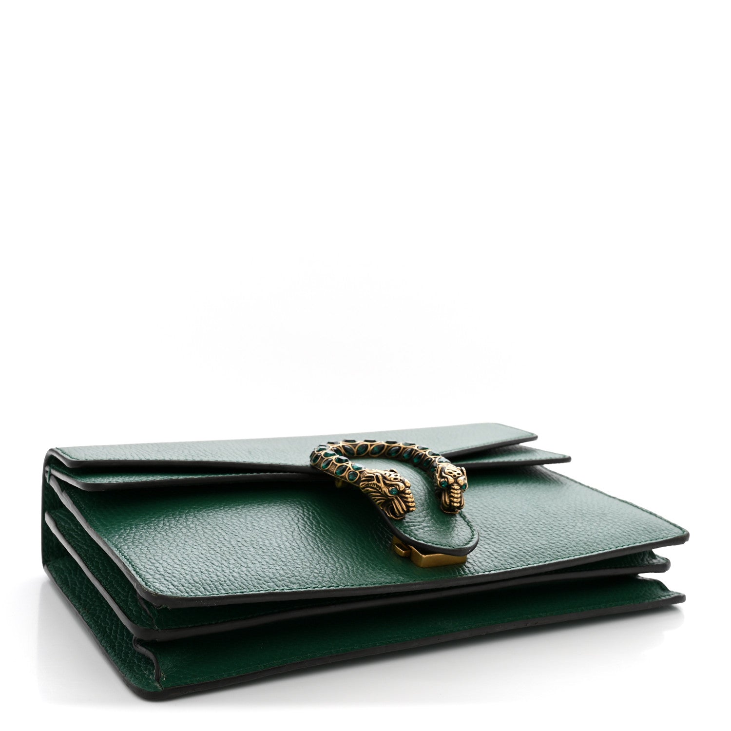 Gucci Pebbled Calfskin Small Dionysus Shoulder Bag Emerald 4 of 12