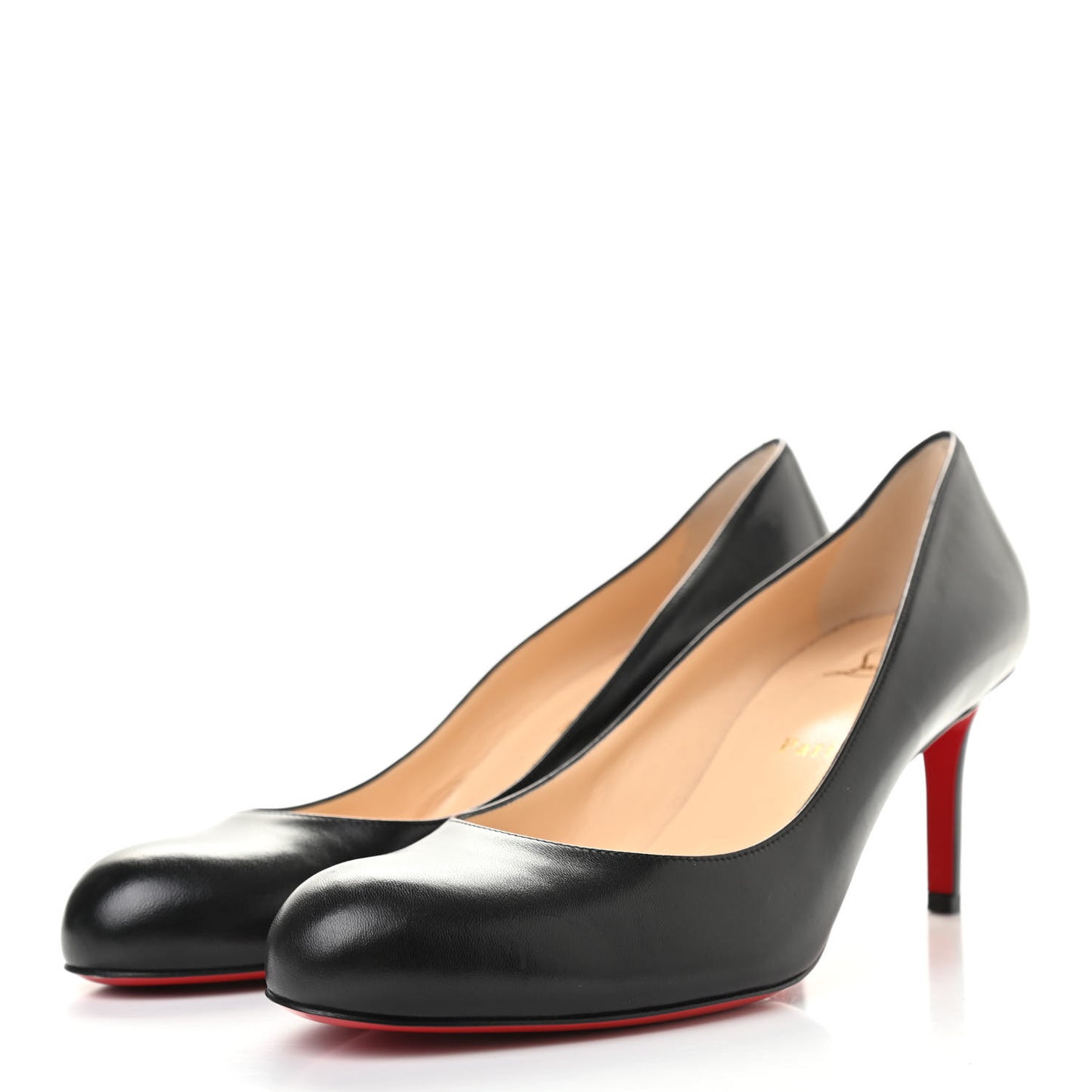 Shiny Nappa Simple 70 Pumps 41.5 Black