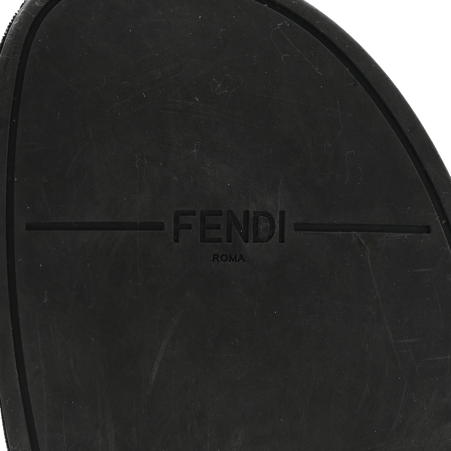 Fendi Calfskin FF Embossed Slide Sandals 39 Camelia Moresco 6 of 29
