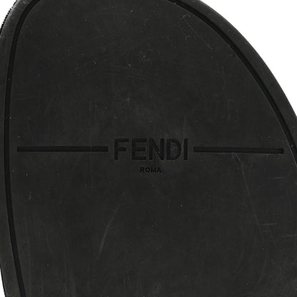 Fendi Calfskin FF Embossed Slide Sandals 39 Camelia Moresco 6 of 29