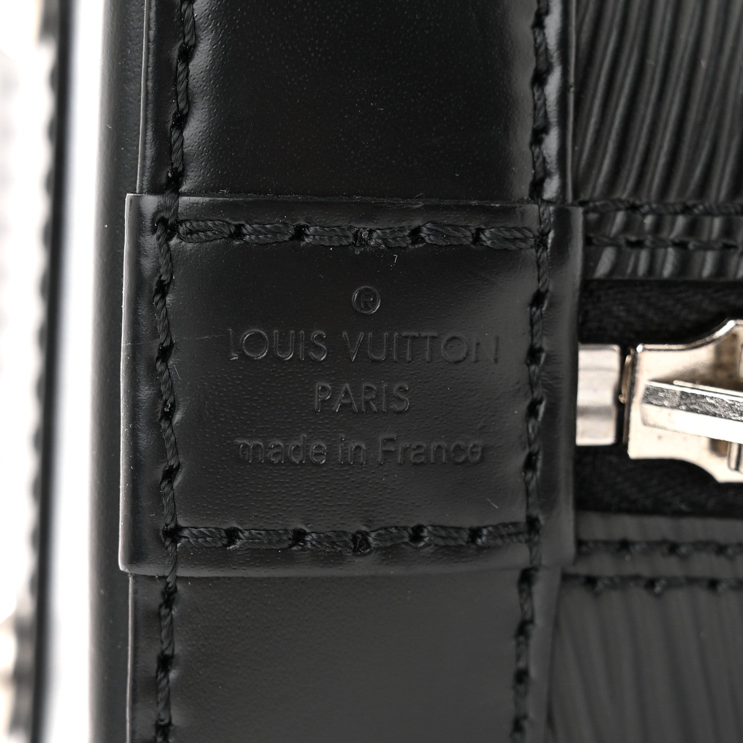 Louis Vuitton LOUIS VUITTON Epi Alma BB Black 6 of 9