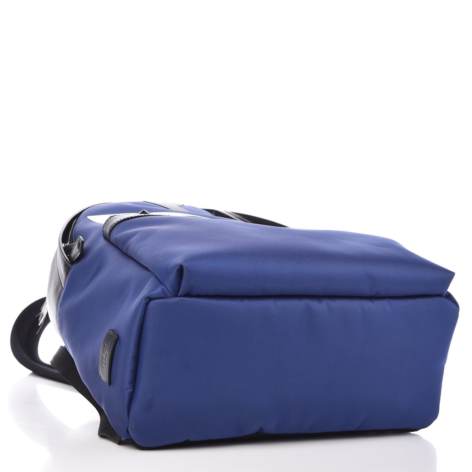 Fendi Nylon Vitello Fur Bag Bug Backpack Blue 4 of 9