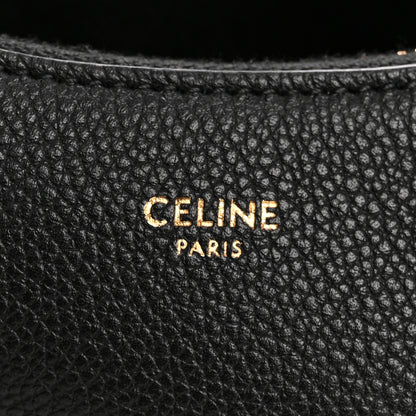 Celine Supple Grained Calfskin Teen Lulu Shoulder Bag Black 6 of 9